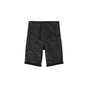 Bermuda Boys Name It Heathered Sweat Shorts / Black
